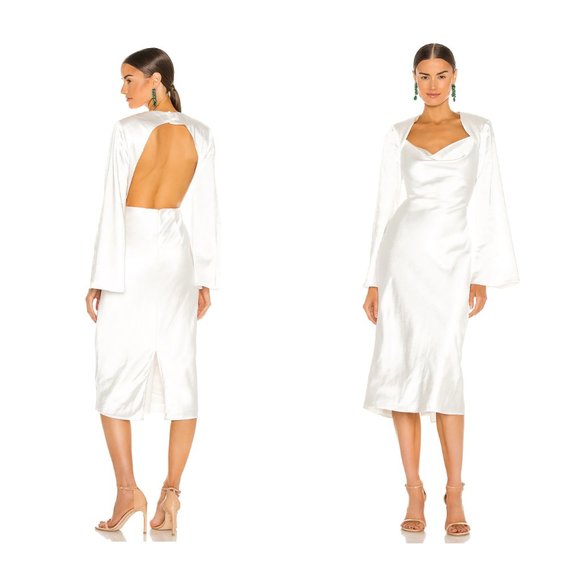 Elliatt Dresses & Skirts - ELLIATT X REVOLVE | NWT Emory Midi Dress in Ivory Size S
